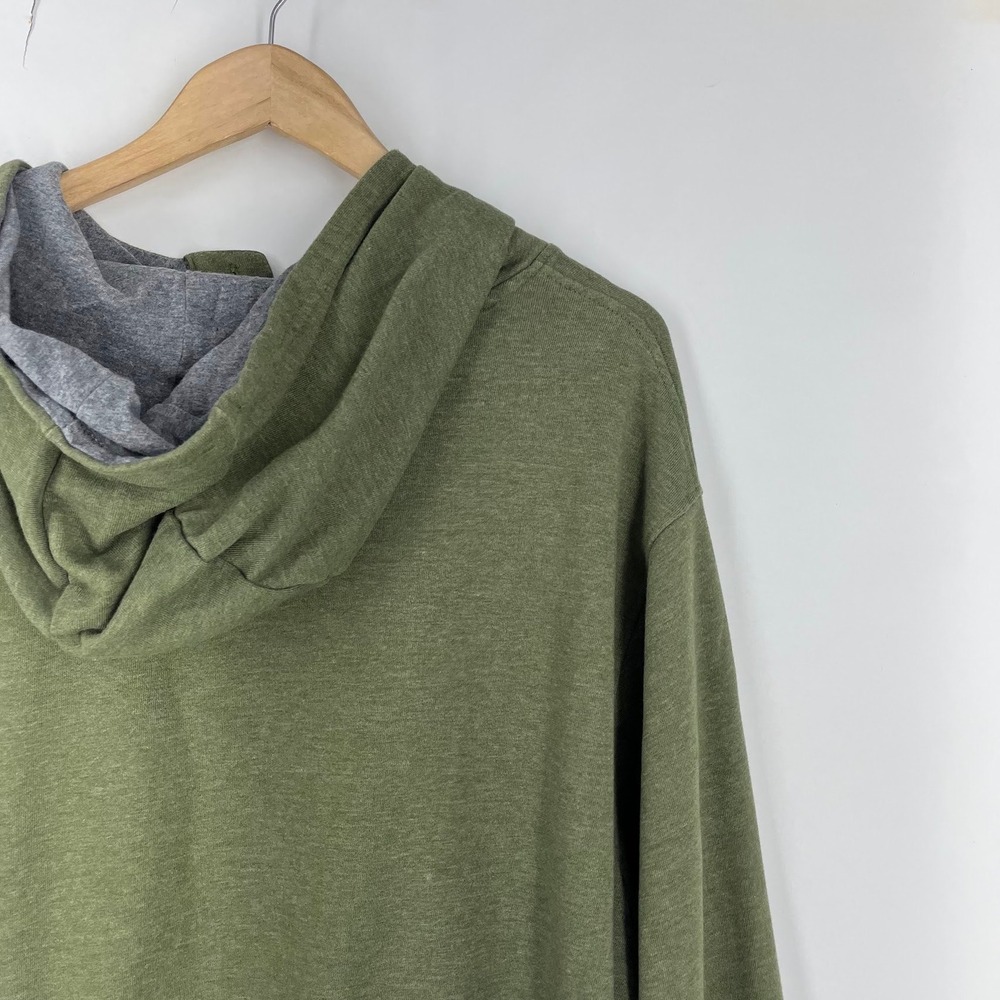 True Nation Men's Henley Hoodie Button Neck Heathered Hooded Sweatshirt Size XXL - Picture 6 of 14